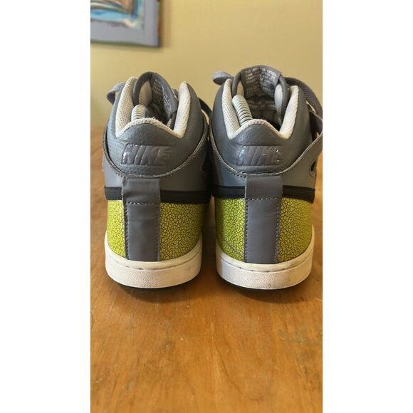 Nike AlphaBaller Mid Gray Black Cyber Leather Shoes 487858-001 Mens Size 7 - Picture 4 of 12